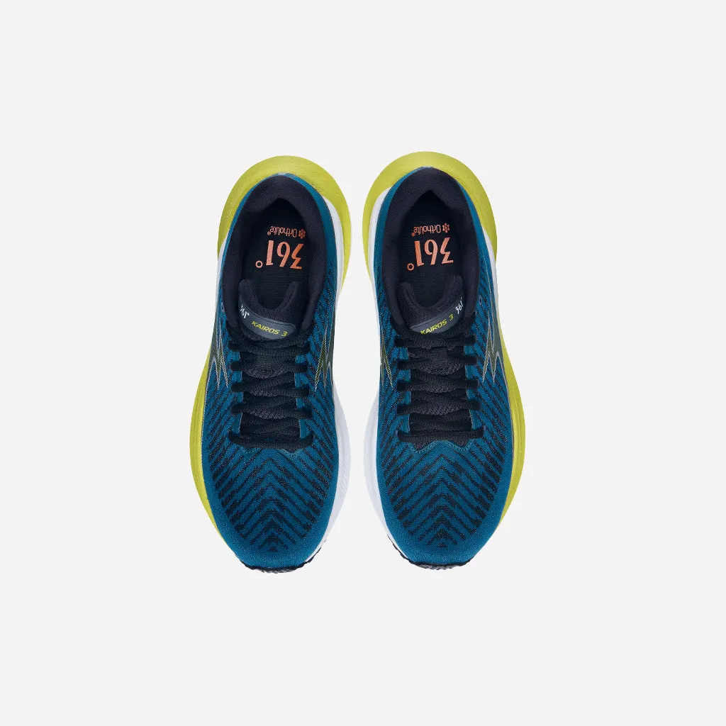 361-KAIROS 3: Dark Moss/Chartreuse carbon fiber plate shoe detail Top-rated