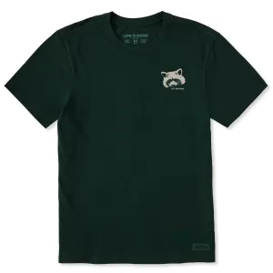 Temperature Regulating Fabric Slim Waistband Men's Raccoon Short Sleeve Crusher Tee