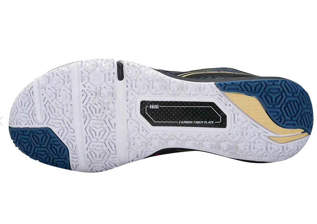 Balanced Step Ventilation Panels Li Ning Mirage Pro/Shadow Pro Badminton Shoe Unisex [White/Purple] AYAT013-1