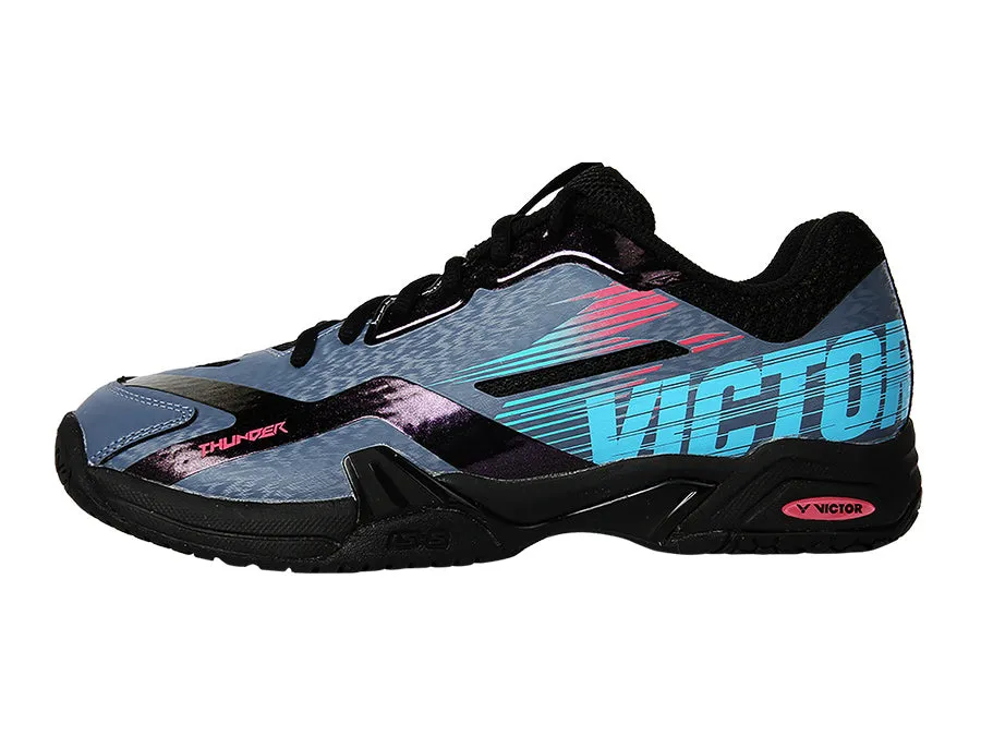 Bend Support Airflow Channeling Victor Thunder-HC Badminton Court Shoe [Dark Sapphire/Anthracite]