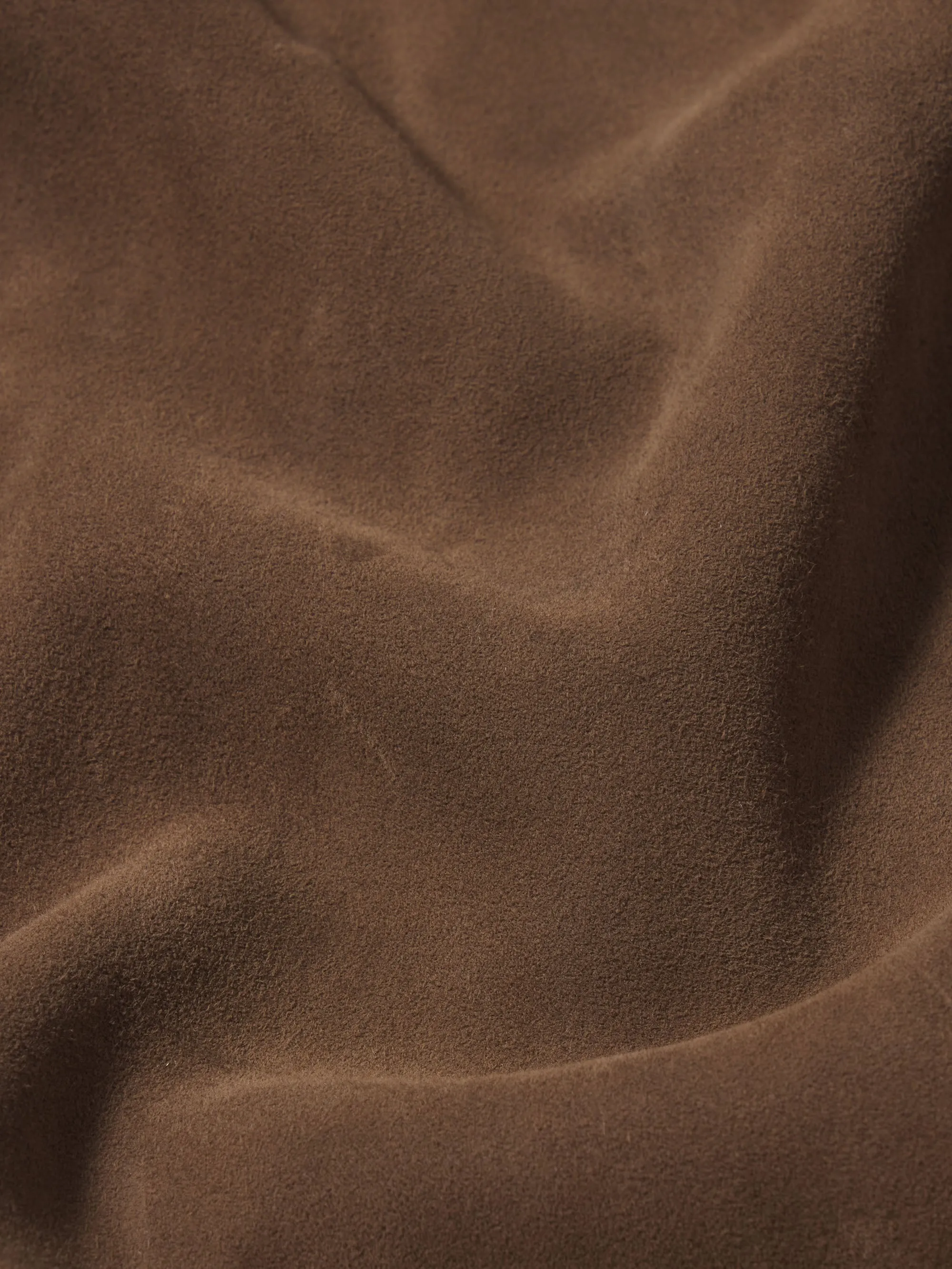 Suede Trucker Jacket -- Mocha SeamlessShoulderPanels