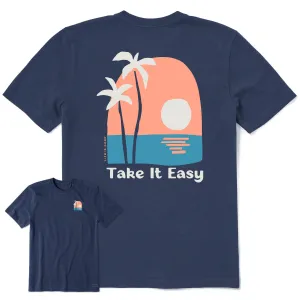 Sporty and Stylish Men's Take it Easy Palms Short Sleeve Tee