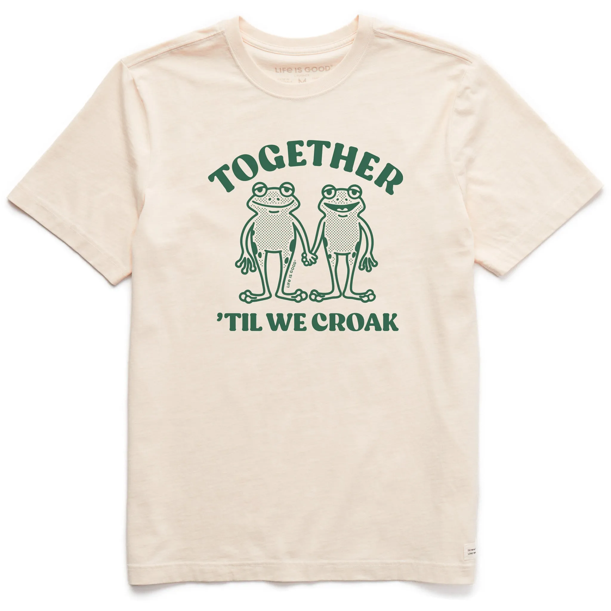 Men's Together 'Til We Croak Frogs Short Sleeve Crusher Tee Personalized Breathable Style