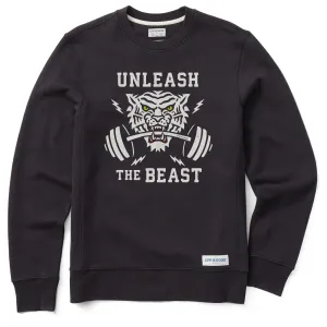 Men's Unleash the Beast Simply True Fleece Crew surfing suitable product office appropriateness