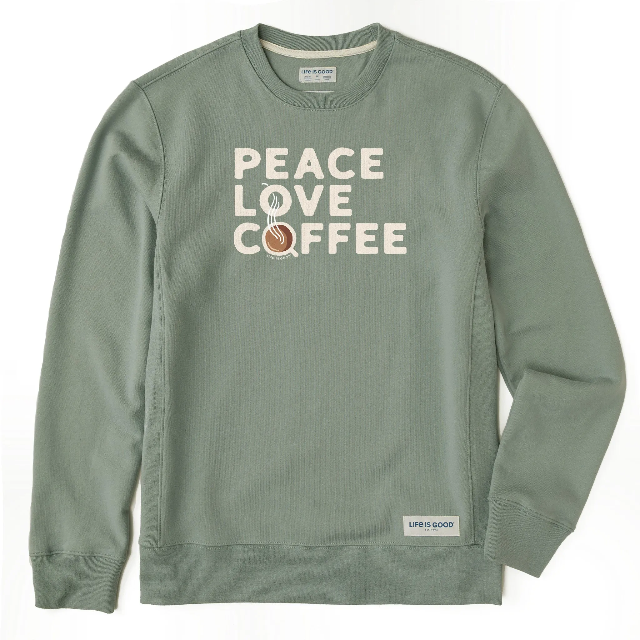 Men's Peace Love & Coffee Simply True Fleece Crew product snowboarding suitability