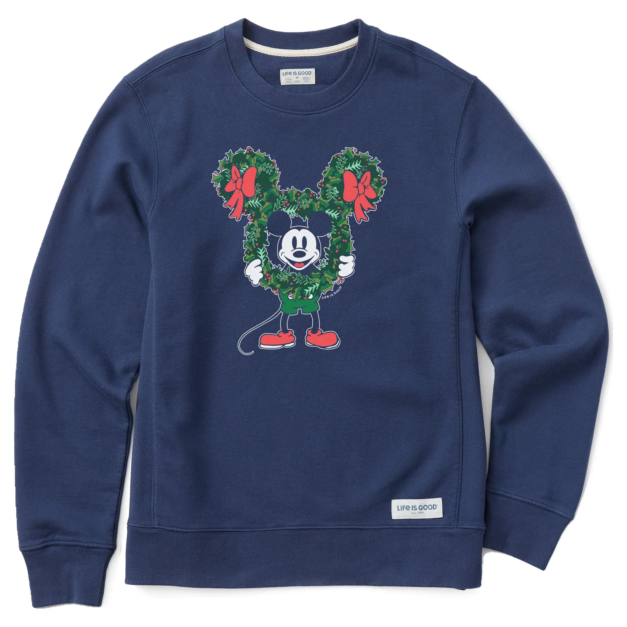 Men's Steamboat Willie Wreath Simply True Fleece Crew product personalization ideas