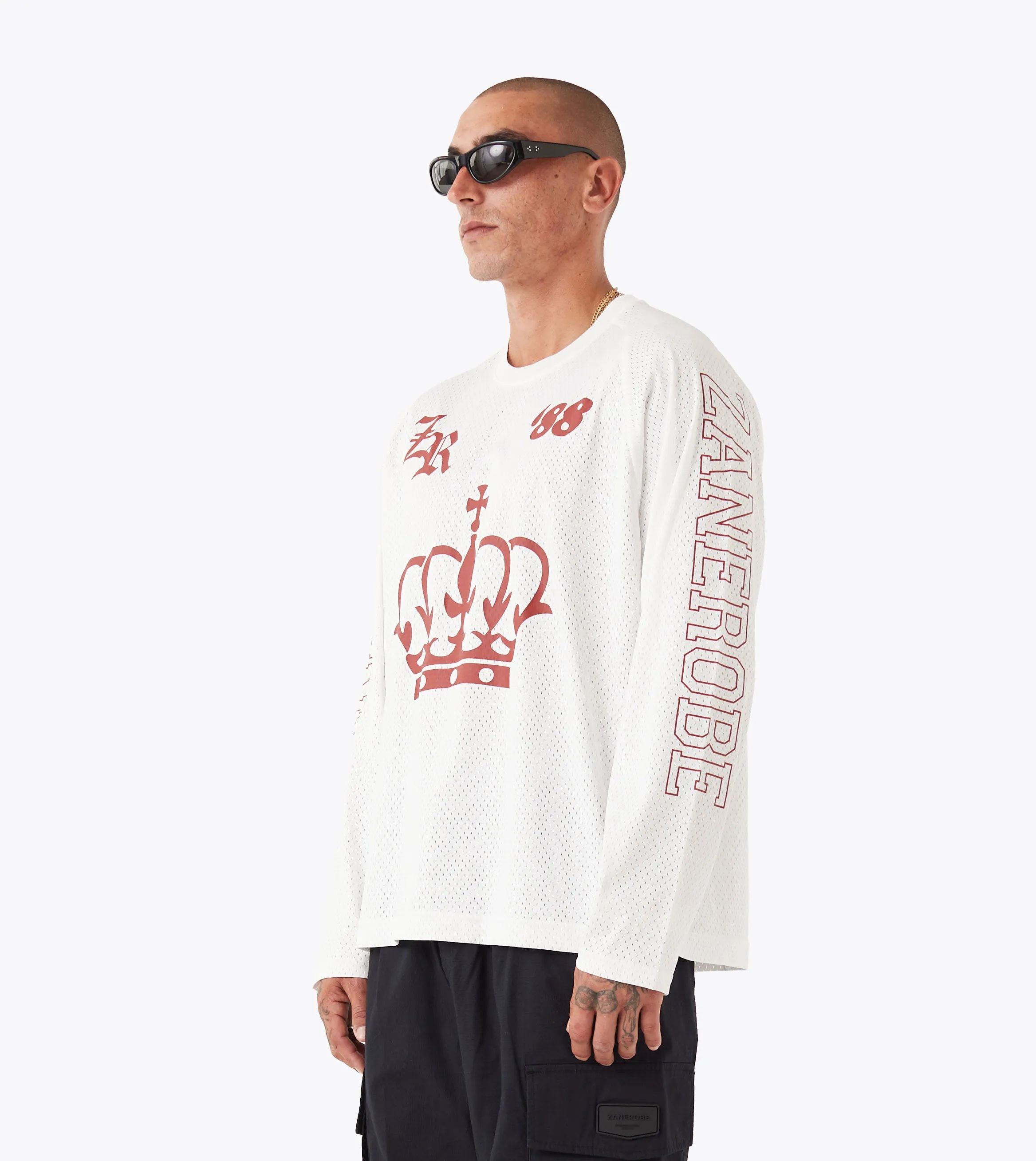 Outdoor Essentials Mesh Hockey Jersey Vintage White