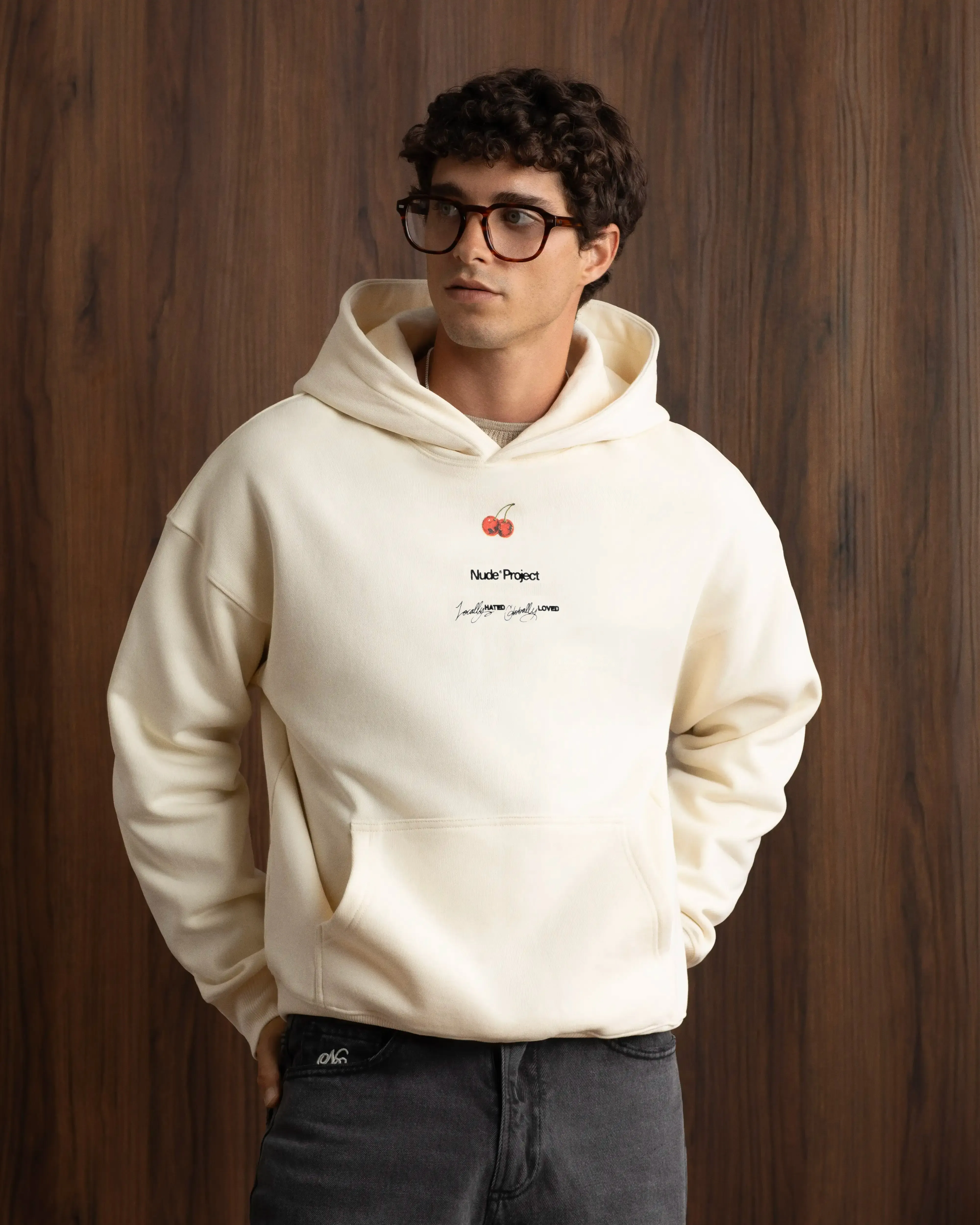 Nude Tour Hoodie Marshmallow product couple intimacy