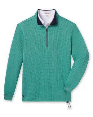 Optic Quarter Zip - Sea Green Stretch Flexibility Lightweight Thermal Insulation