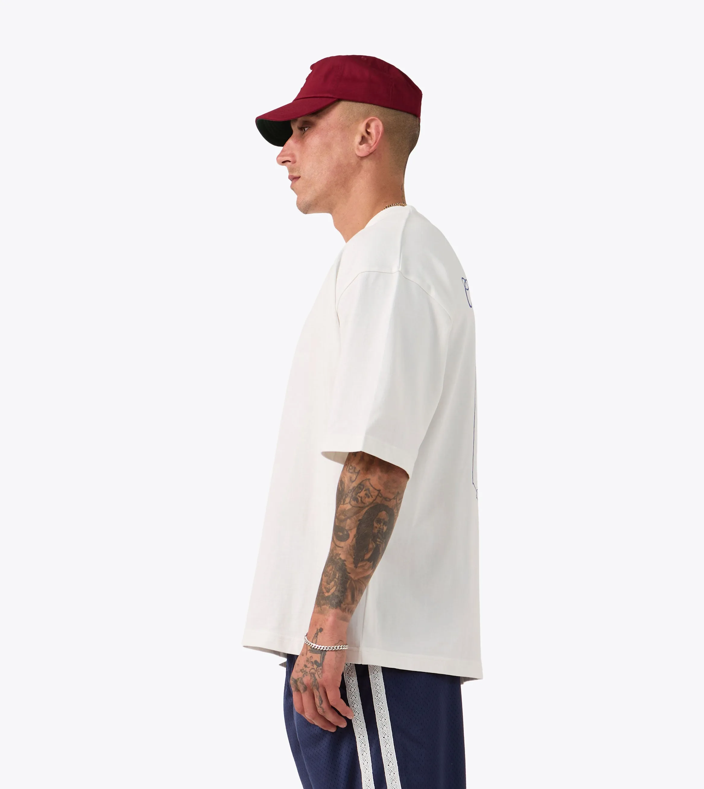 Piano Flow Tee Vintage White family gathering Easy Fit