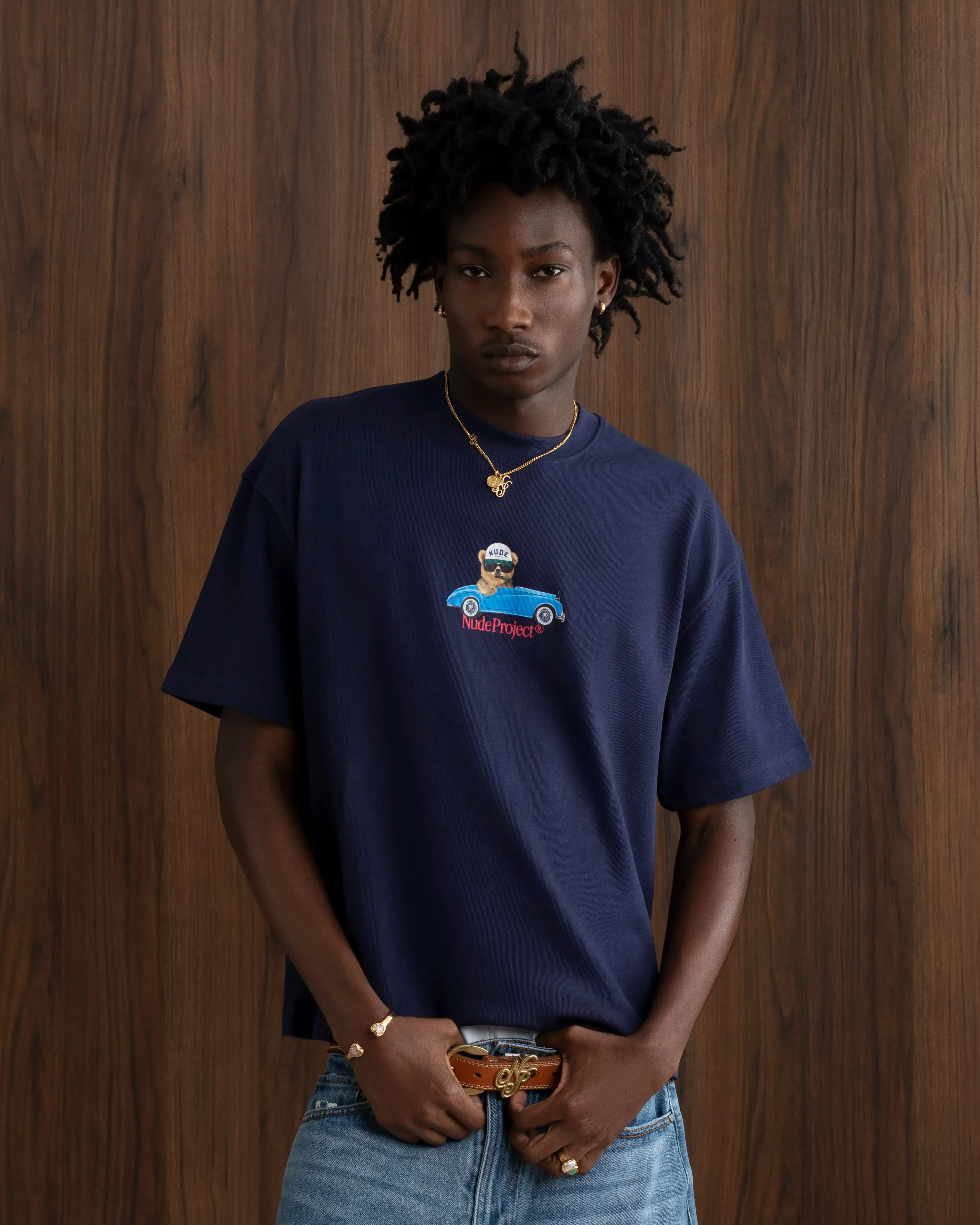 Ultra Soft Blended Textile Hot Tee Navy