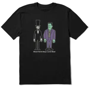 Men's Stand Tall Level Head Short Sleeve Crusher Tee Casual Choice Wear