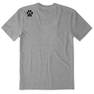 Comfy and Soft Men's Single Paw Short Sleeve Crusher Tee