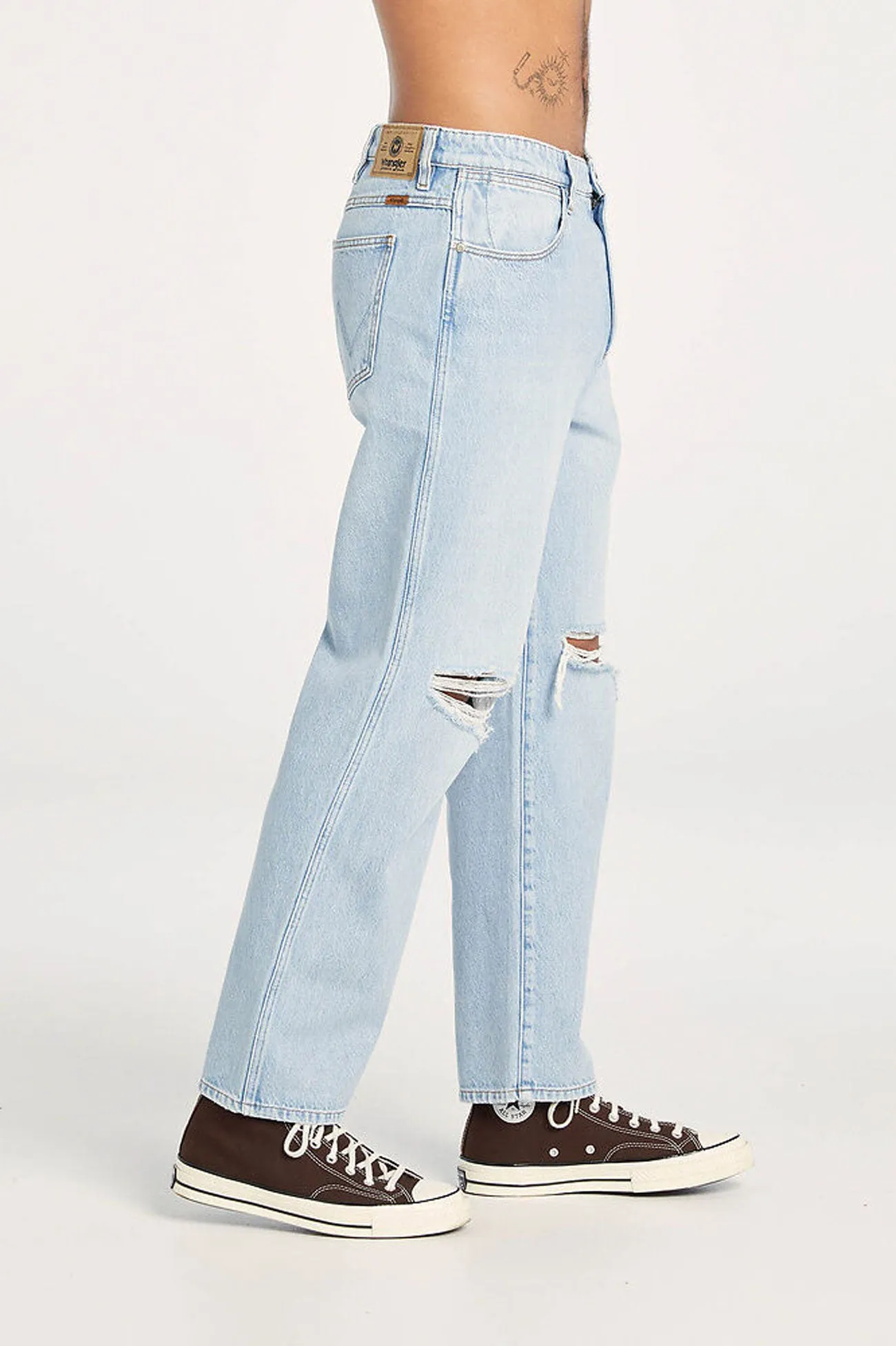 Affordable Durable Regular Look Slacker Jean Blue Crush