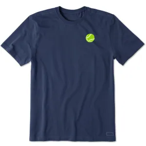 Men's Tennis Ball Short Sleeve Tee Fade Resistant Coating