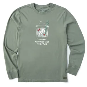 Chill Mode Fit Men's Gin-Gle All the Way Long Sleeve Crusher Tee