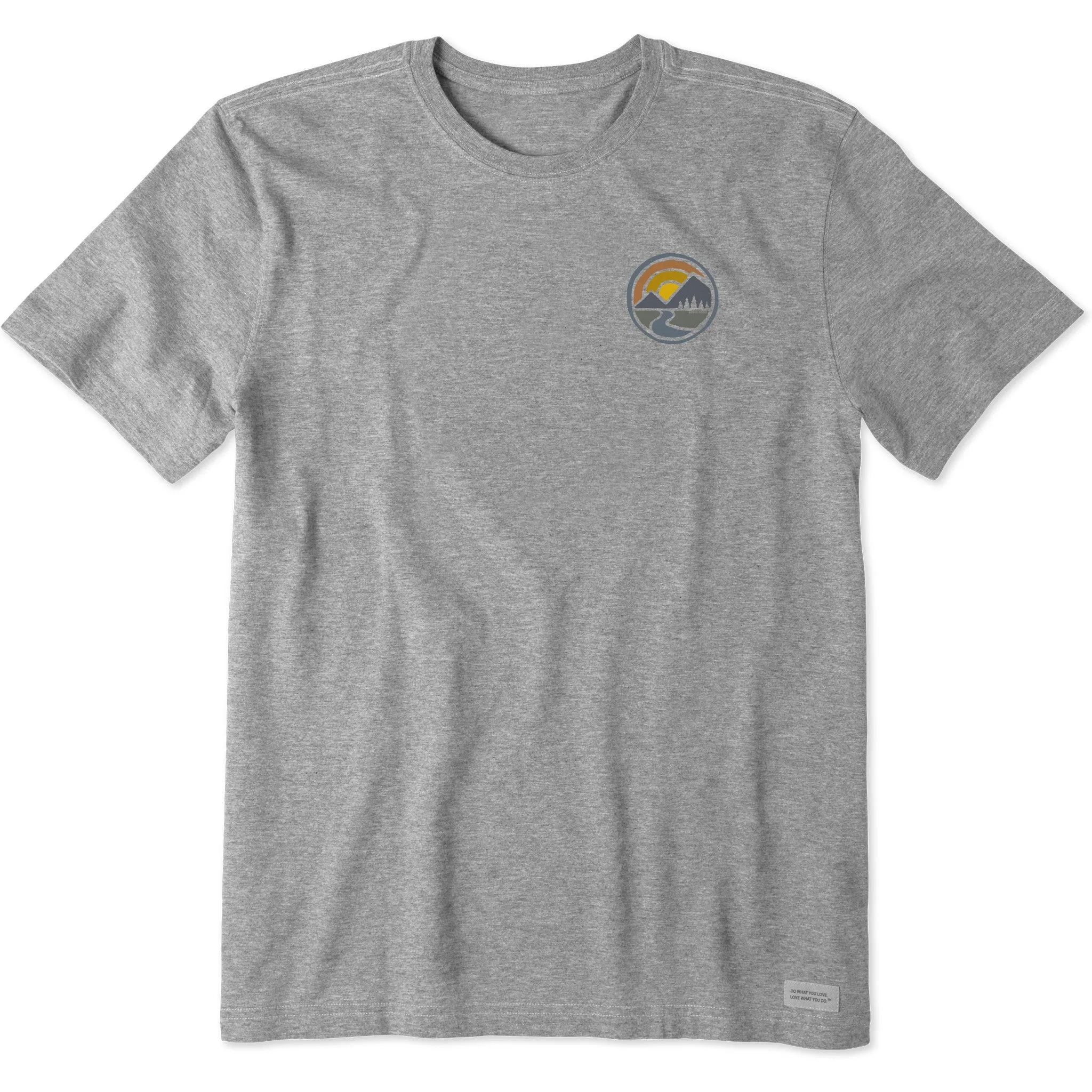 black friday Men's Sunset Mountain Circle Short Sleeve Tee