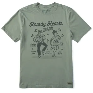 Stretchable Knit Durable Color Retention Men's Rowdy Hearts Club Short Sleeve Tee