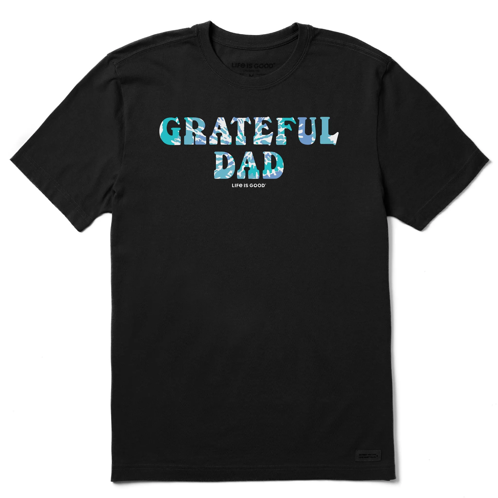 Light Fashion Non Restrictive Silhouette Men's Trippy Grateful Dad Short Sleeve Crusher-LITE Tee