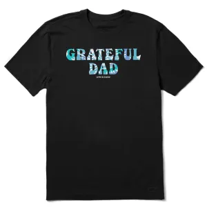 Men's Trippy Grateful Dad Short Sleeve Crusher-LITE Tee Easy and Relaxed