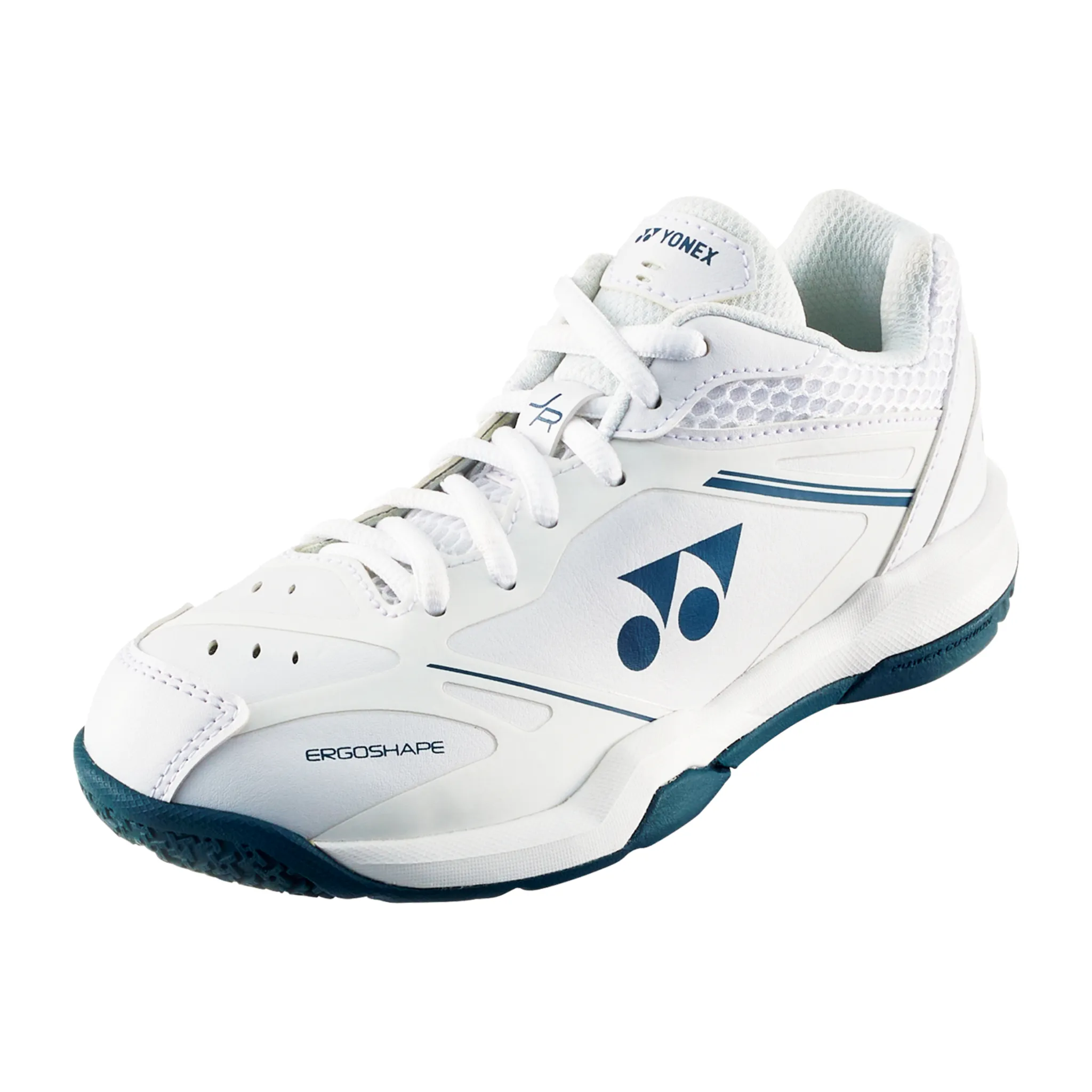 Flat Lace Yonex Power Cushion SHB65JR4 Junior Court Shoes [White]