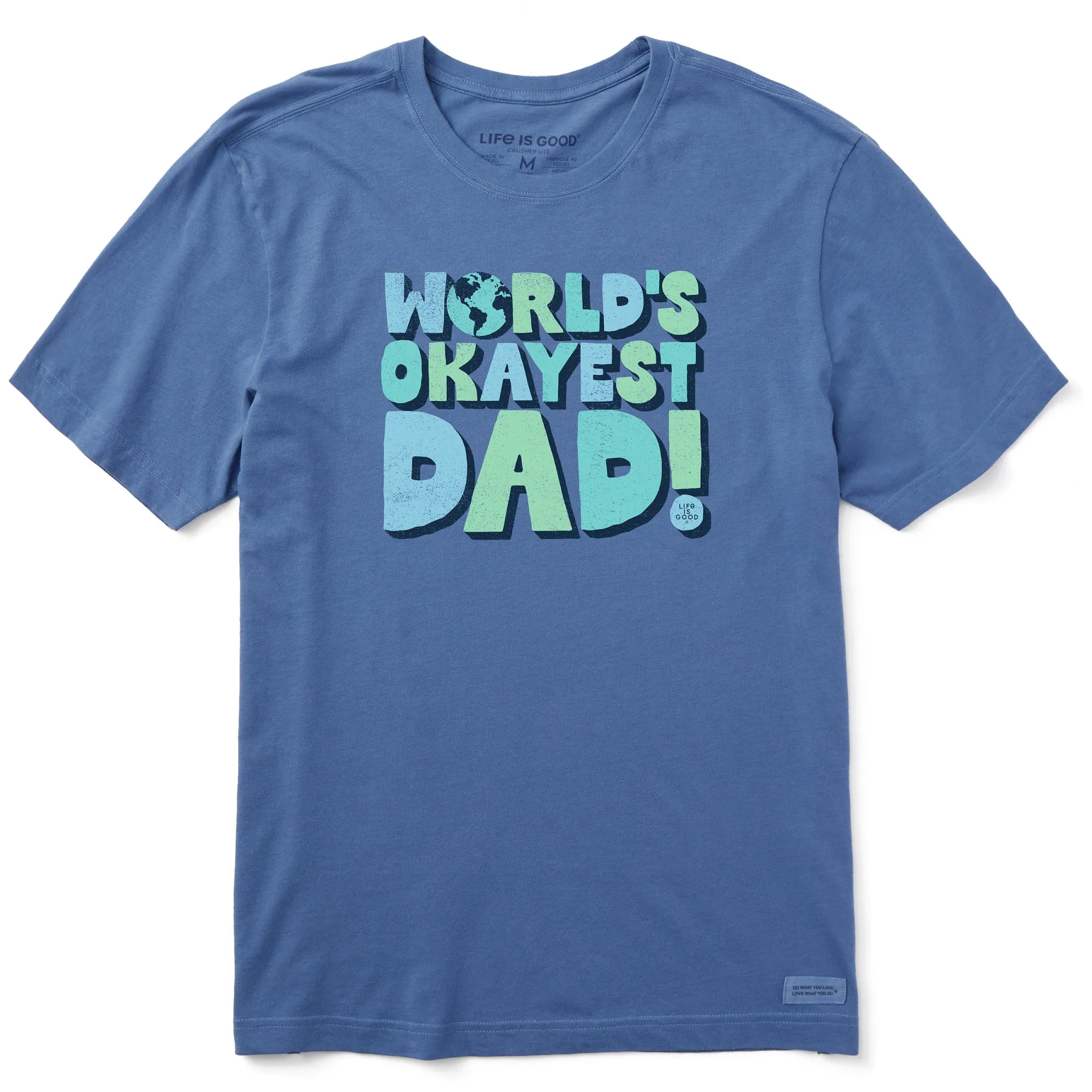 Unique Design Men's World's Okayest Dad Short Sleeve Tee