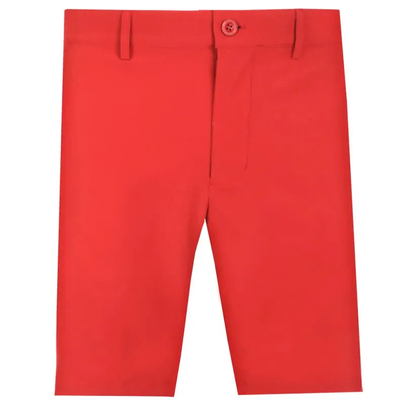 Low Bulk Waistband Tattoo Golf: Men's OB ProCool Golf Shorts - Red