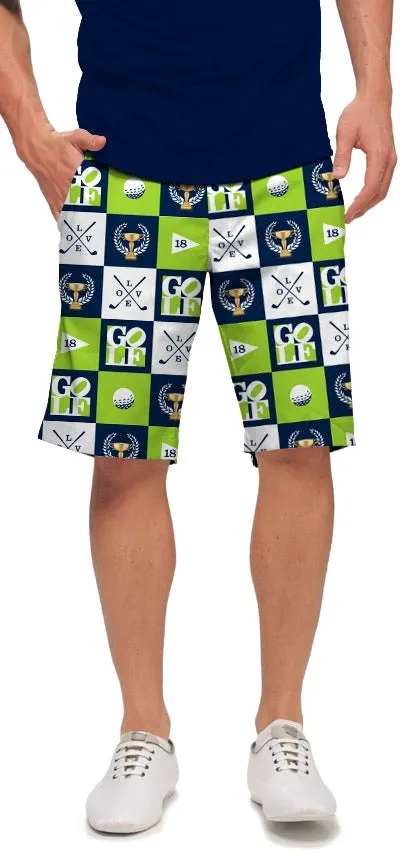 Loudmouth Golf: Men's StretchTech Shorts - I Love Golf Breeze Stretch