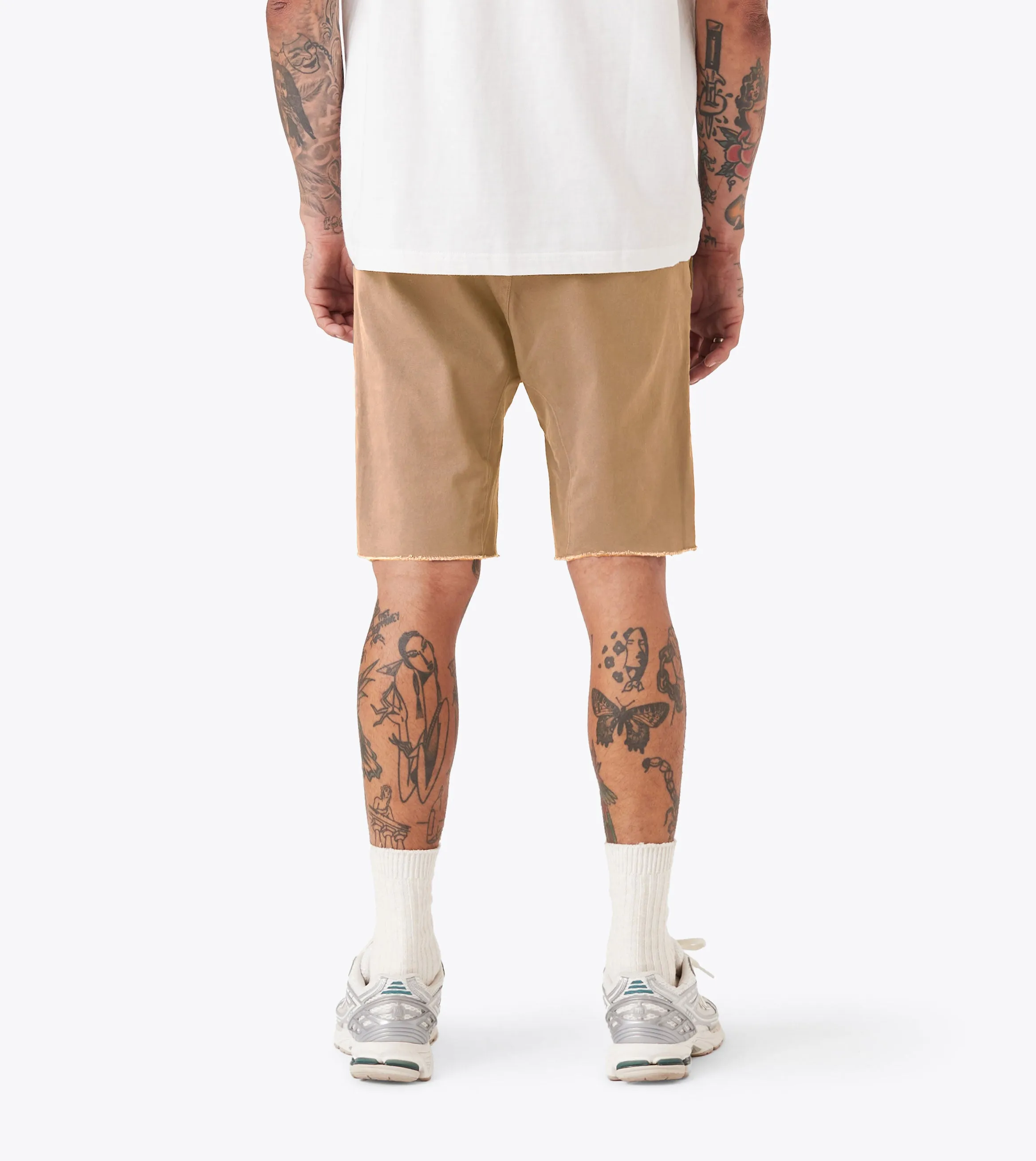 Patchwork Design Reflective Trim Detail Sureshot Short Dk Tan