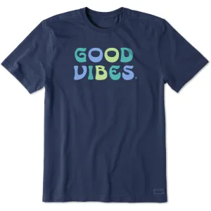 Men's Good Vibes Curves Short Sleeve Tee Weekend Outfit