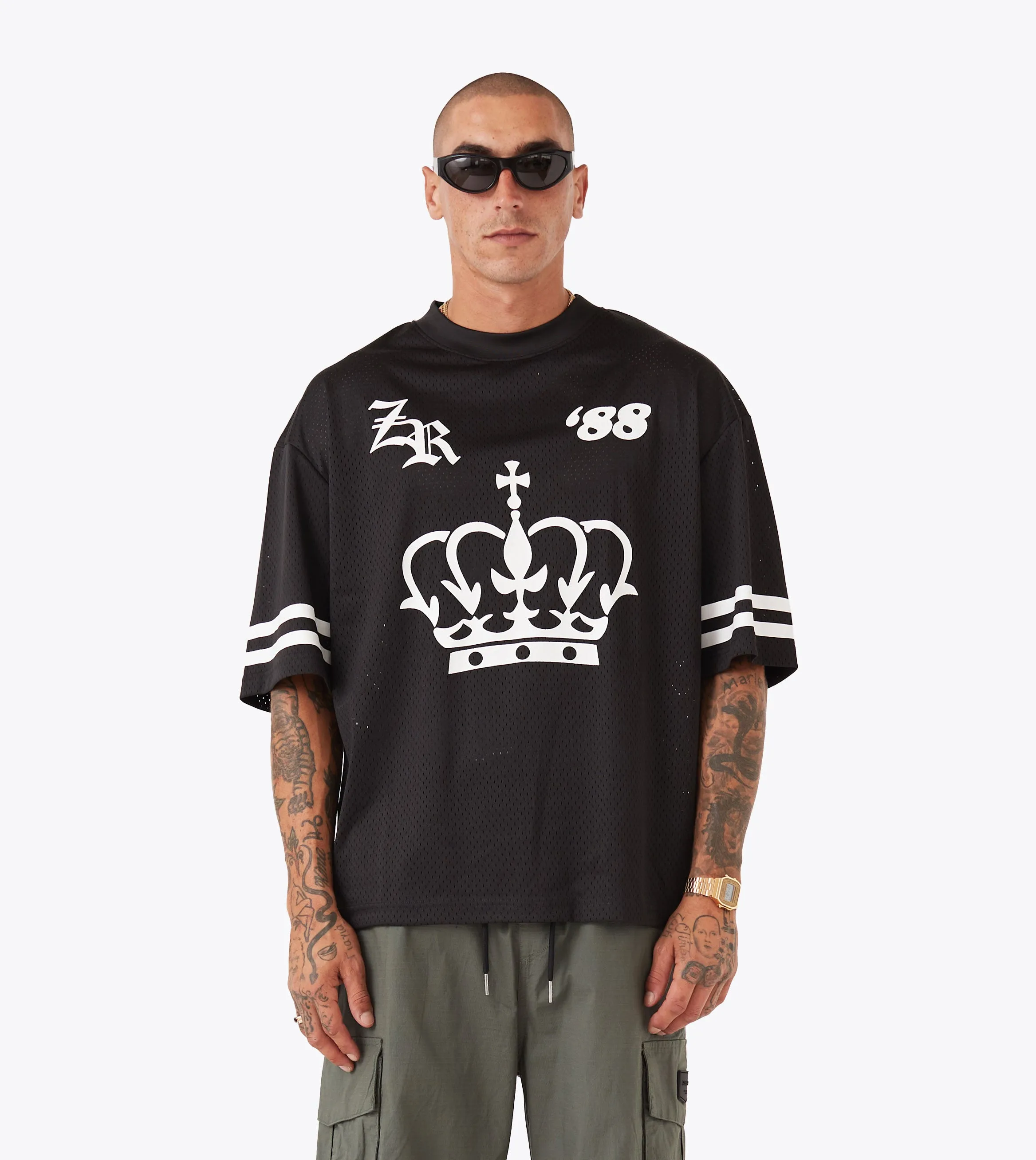 Mesh Baseball Tee Black Flex Fit in demand