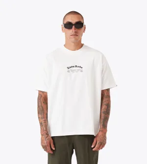 Fun and Playful Taqueria Box Tee Vintage White