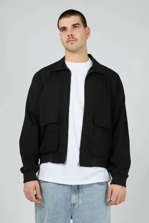 Minimal Daily Fit Stain Proof Ranger Jacket Washed Black