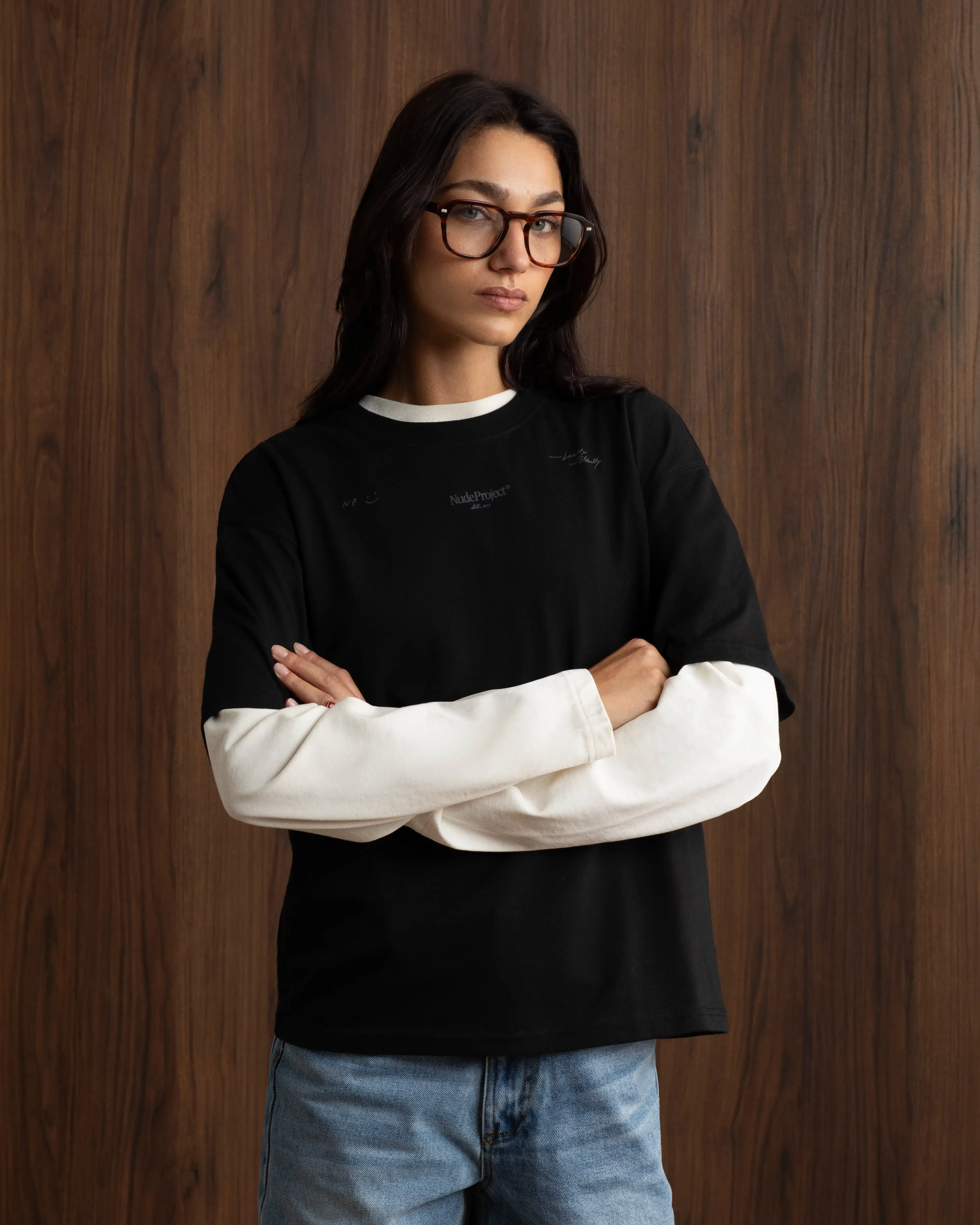 Global Soon Tee Ash Relaxed Layers