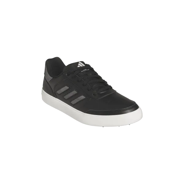 Contoured Footbed Adidas Retrocross 24 Spikeless Golf Shoes - Core Black / Grey Five / Off White