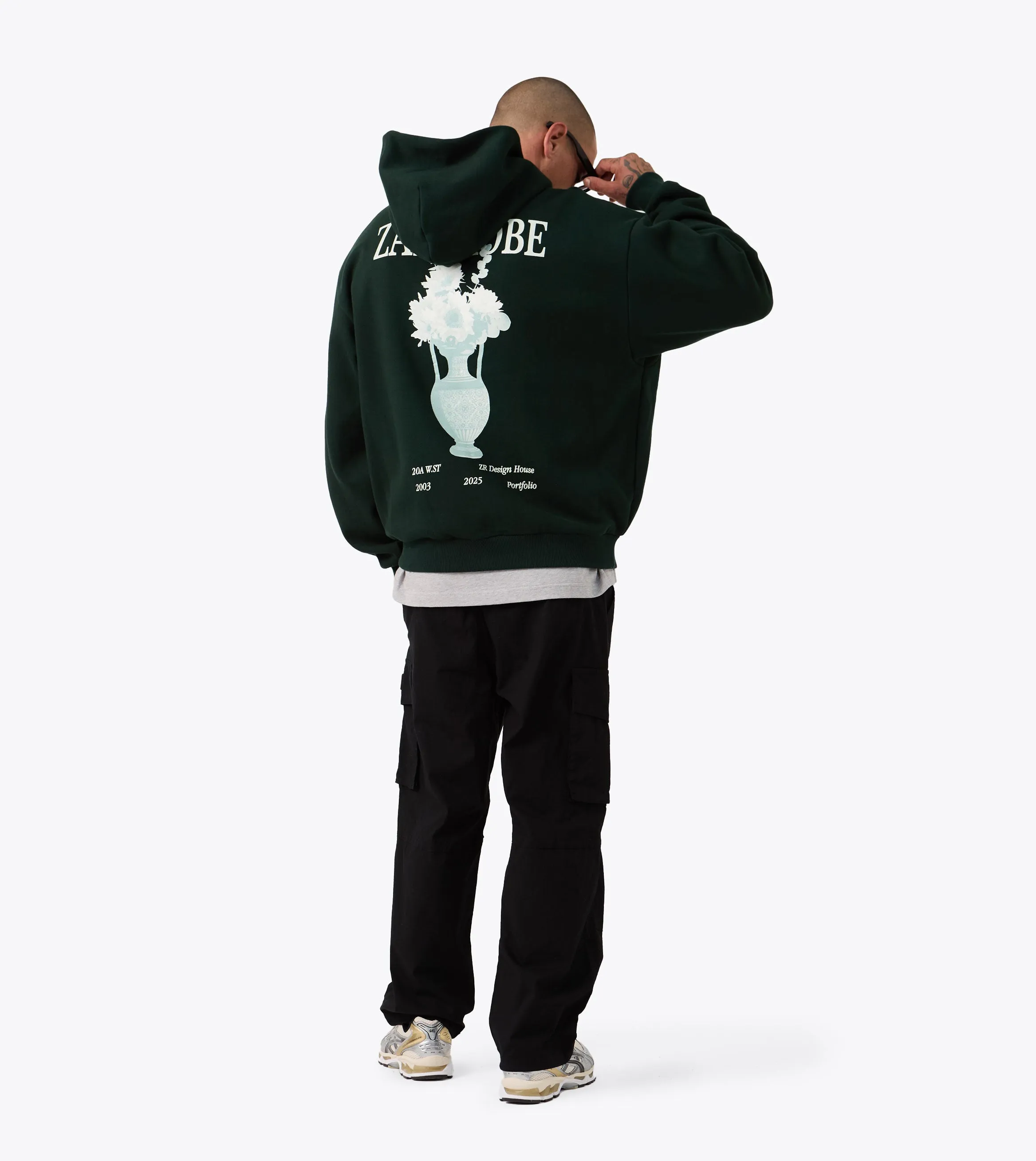 Ceramic Box Zip Hood Forest lanyard accents Trendy Outerwear