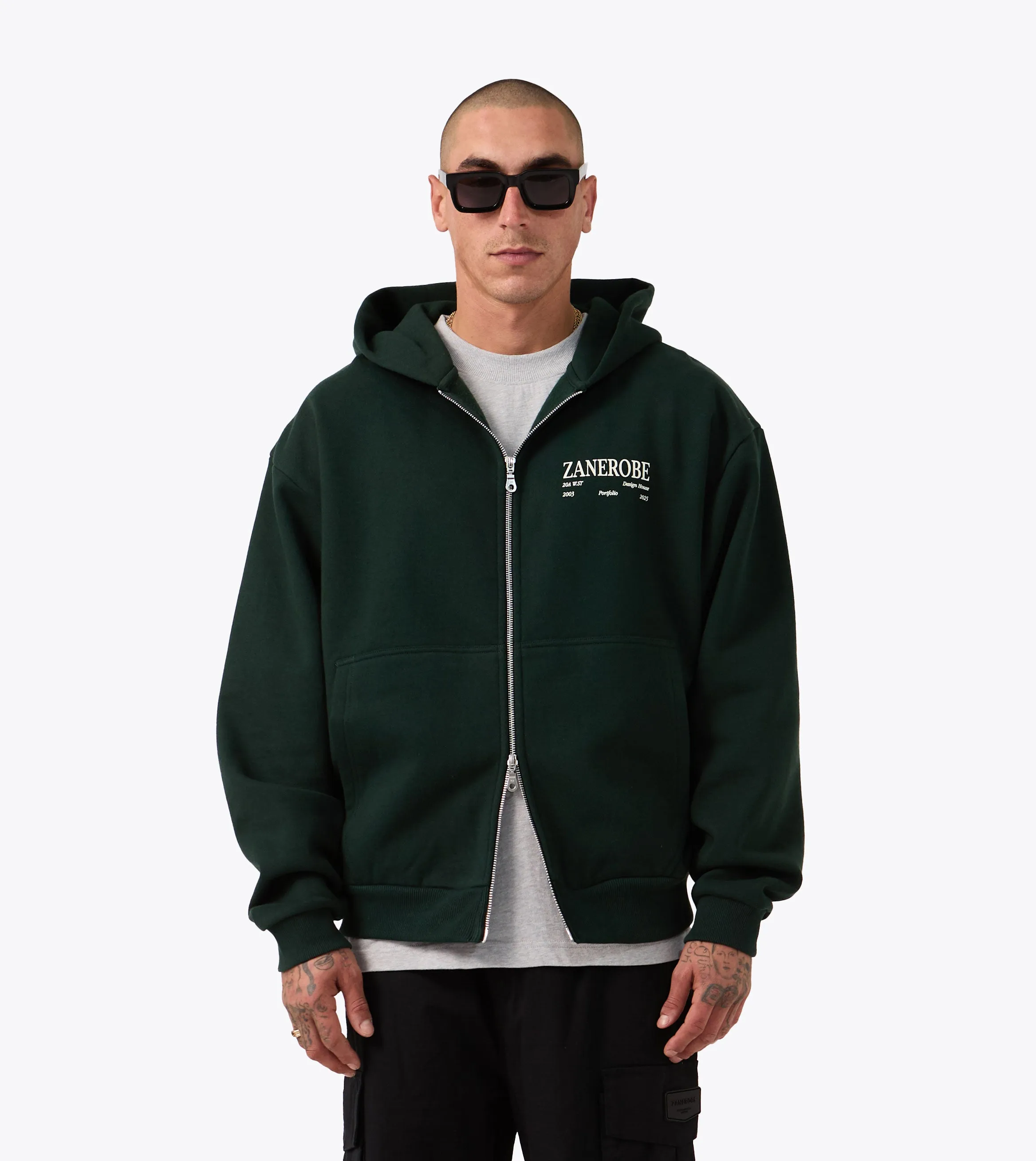 Cozy Clothing Style product selection Ceramic Box Zip Hood Forest