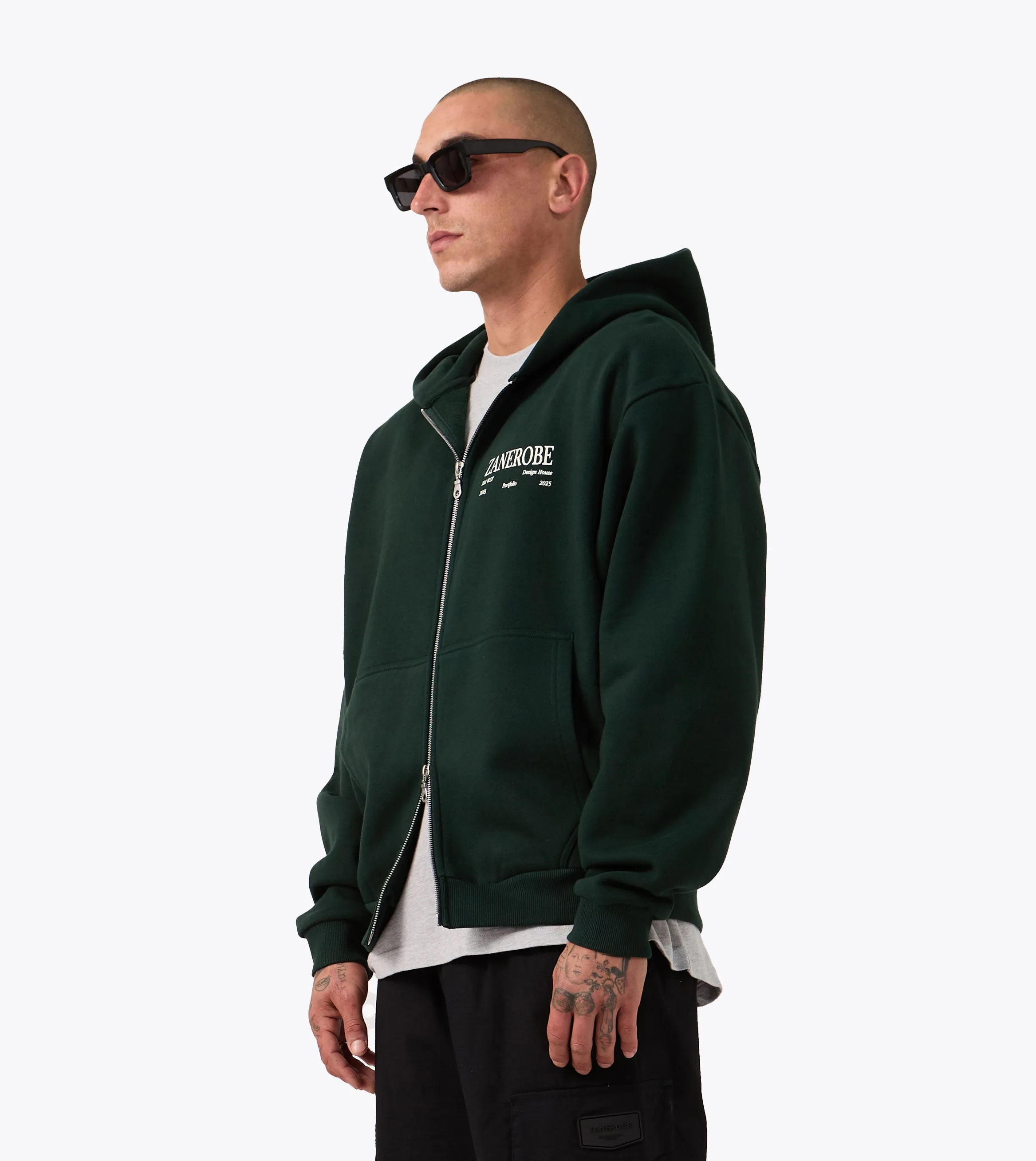 Ceramic Box Zip Hood Forest Trendy Wearable