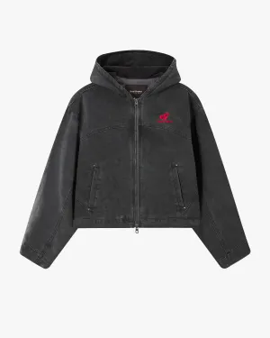 Flatlock Seam Construction Tech Use Co-Worker Jacket Canvas Ash