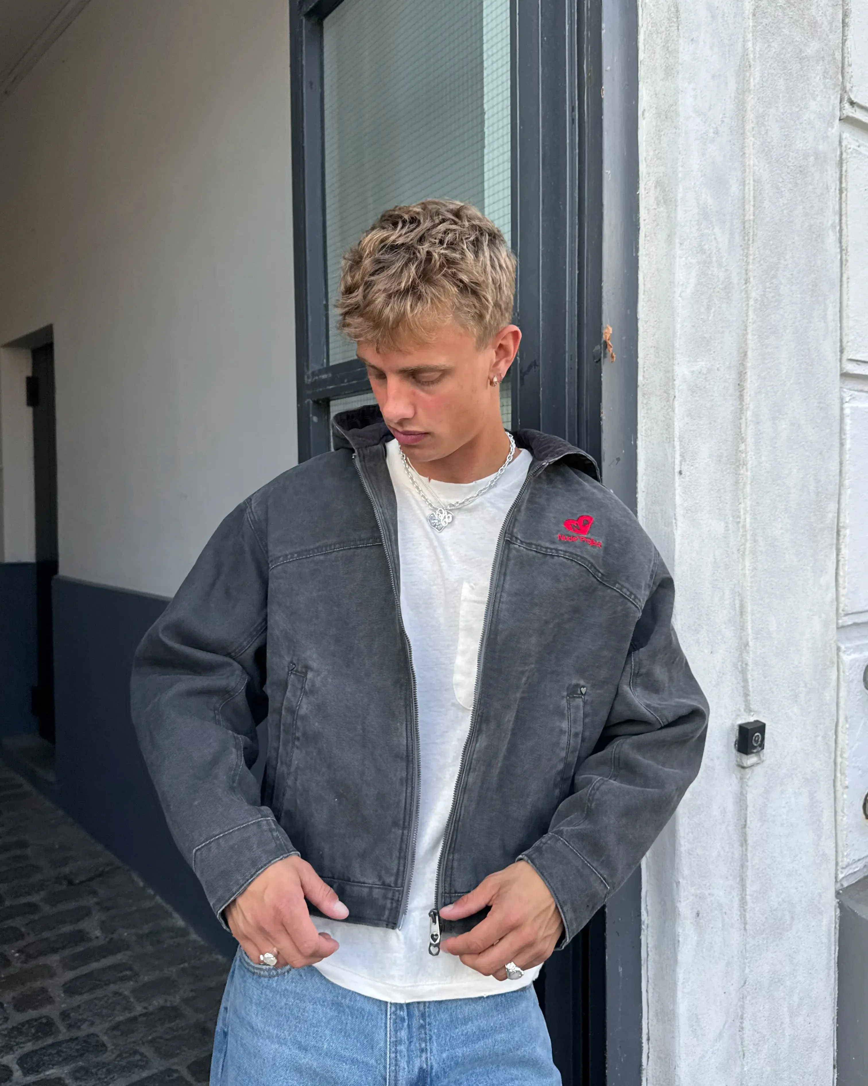 Co-Worker Jacket Canvas Ash Waist Belt