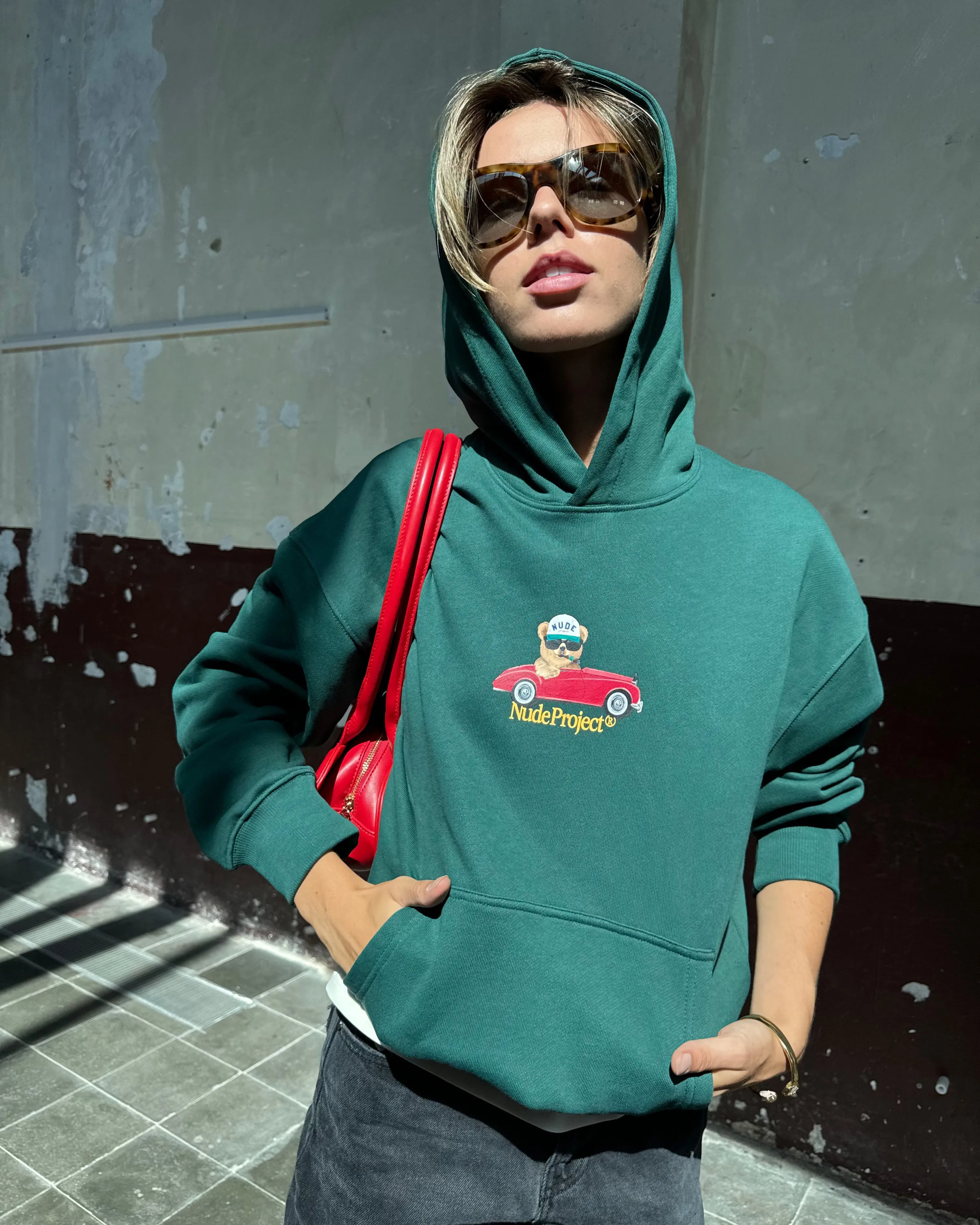 packable Warm Comfort Hot Hoodie Green