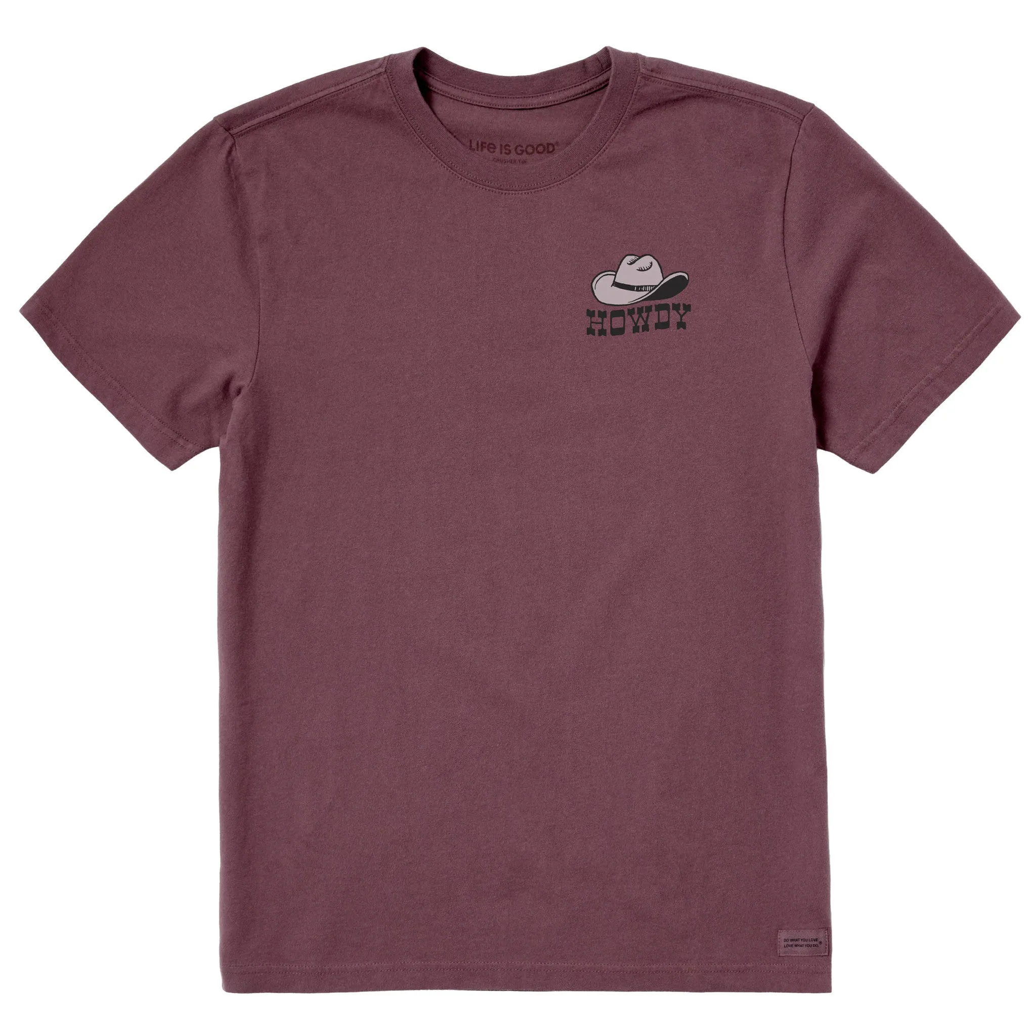 Vintage Wash Men's Howdy Hat Short Sleeve Crusher Tee