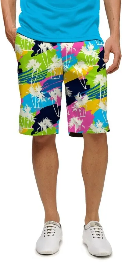 martial arts gear Loudmouth Golf: Men's StretchTech Shorts - Sunset Boulevard