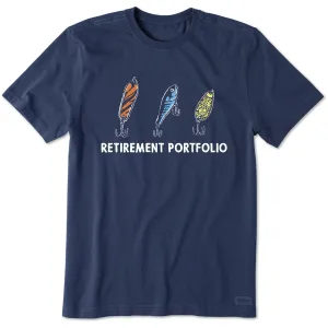 Men's Fishing Lures Retirement Portfolio Short Sleeve Tee HighThreadCount