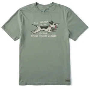 Moisture Wicking Technology Men's Zoom Zoom Dog Short Sleeve Crusher Tee