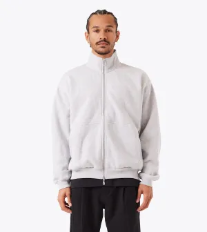 product rough ruggedness Zip Funnel Sweat Grey Marle