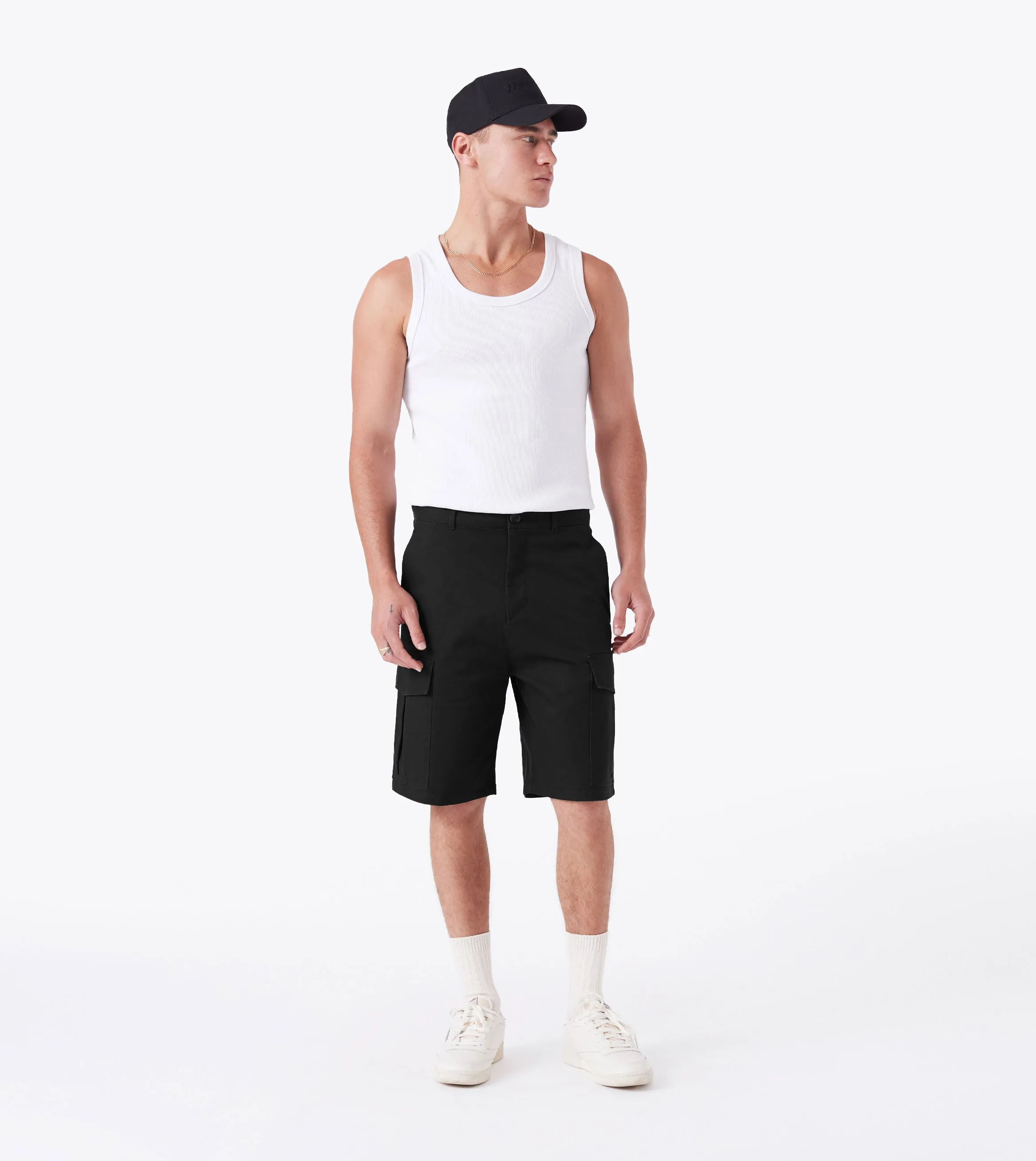 Box    Cargo Short Black Fit Design Chill Style