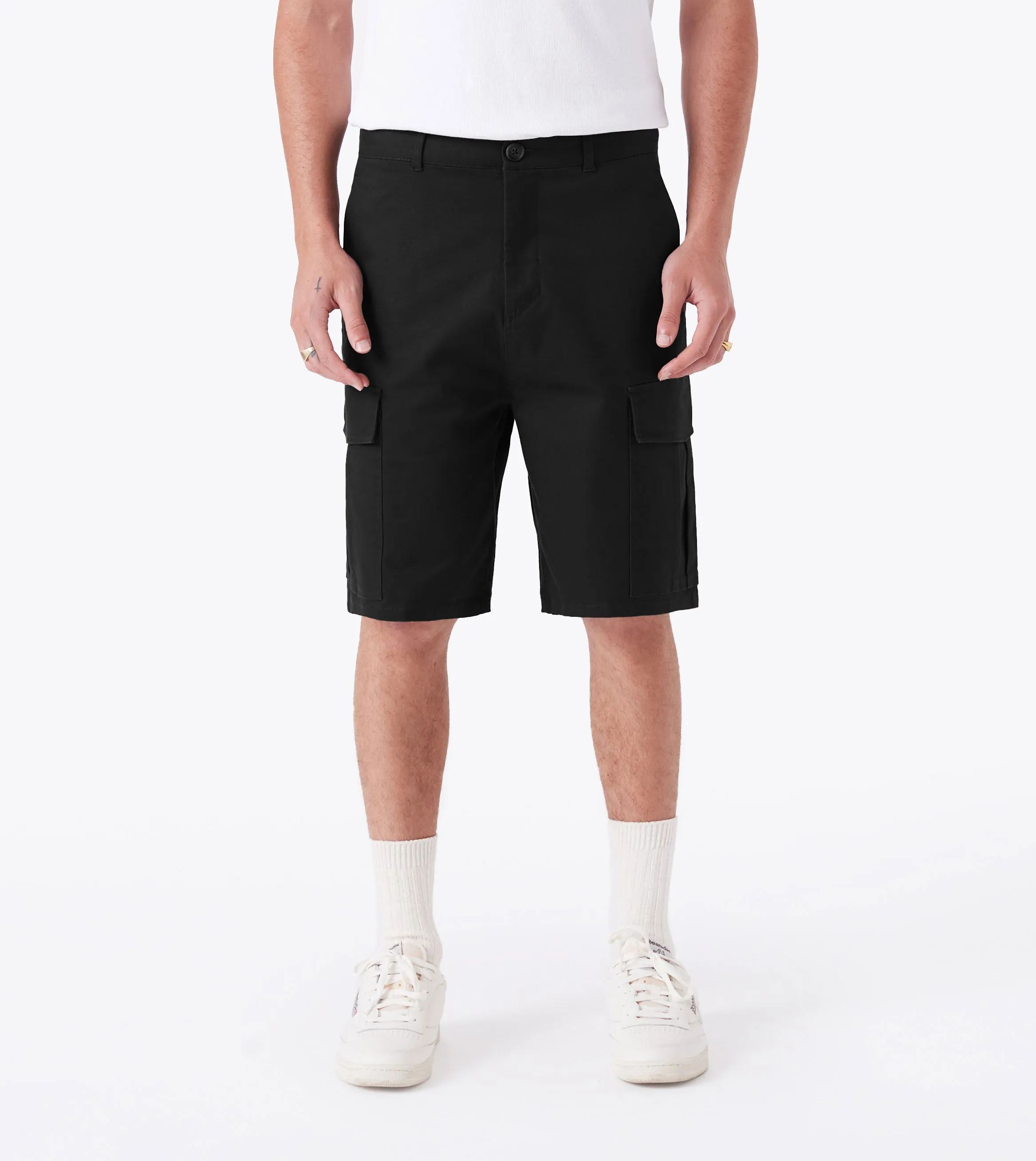 Effortless Style Quick Dry Technology Box    Cargo Short Black