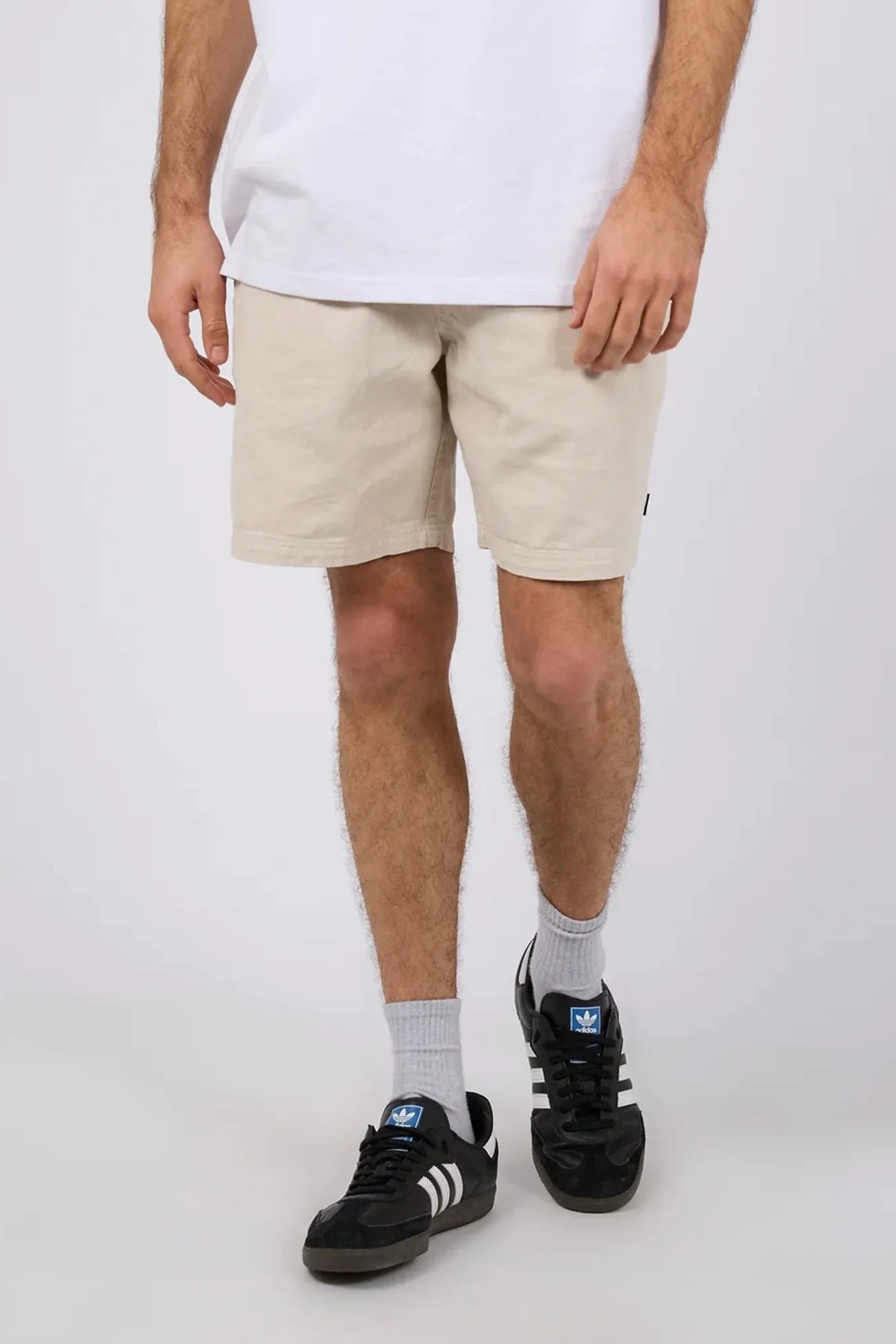 Biodegradable Material Option clean look Hemp Elastic Waist Short Natural