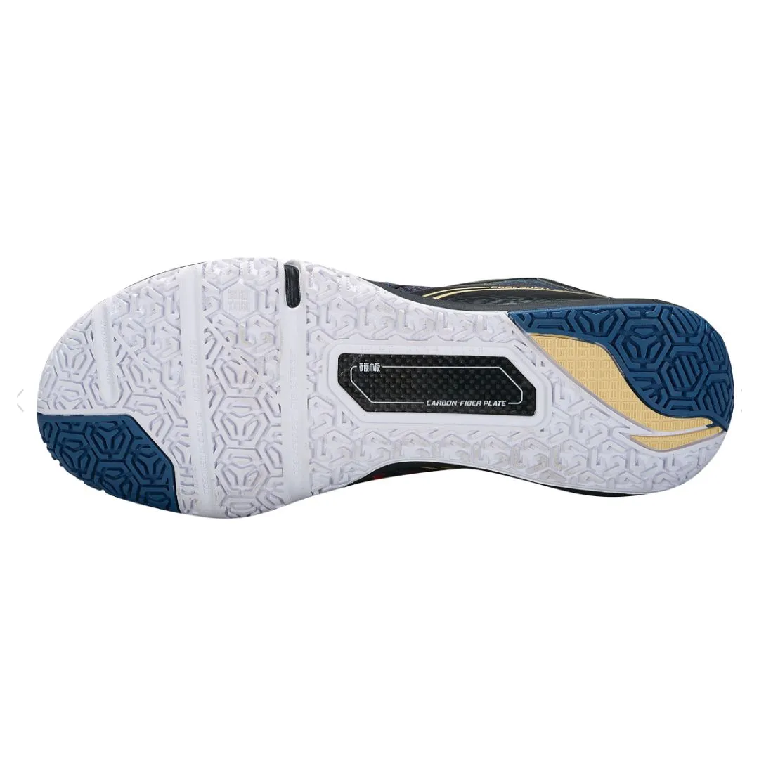 Foam Injected Anti Odor Coating Li Ning Saga II Pro Badminton Shoe Unisex [Black/China Blue] AYAT003-4